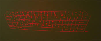 Virtual laser keyboard by diffractive optical element